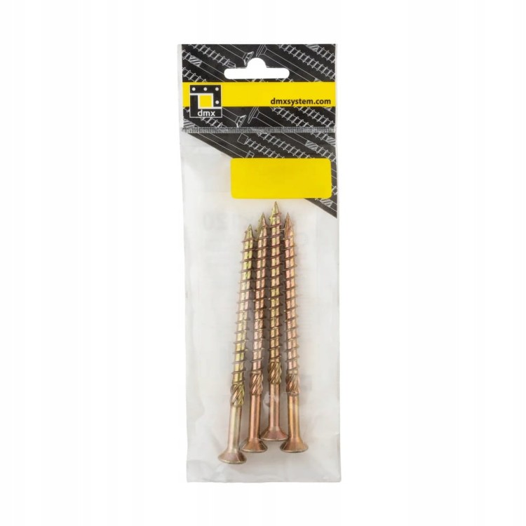 Wkręty ciesielskie stożkowe DMX TORX 8x220 mm do DREWNA 4 szt.