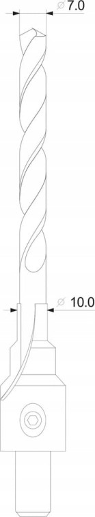 Wiertło do konfirmatów 7 -10 mm YT-33023 YATO