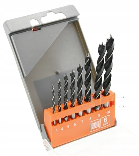 Wiertła do drewna Sthor 22381 3 -10 mm 8 sztuk